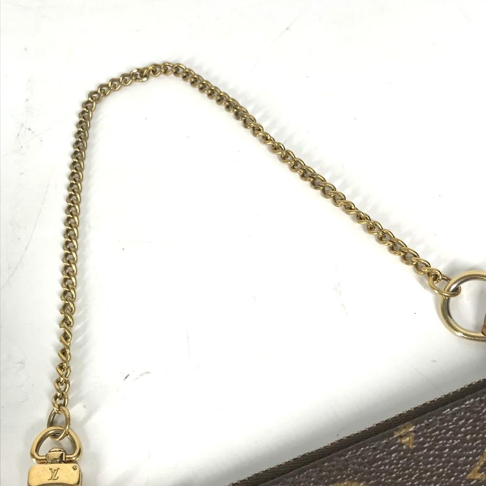 Louis Vuitton M60153 Monogram Mini Pochette Accessoires Сумка на цепочке T&B Сумка