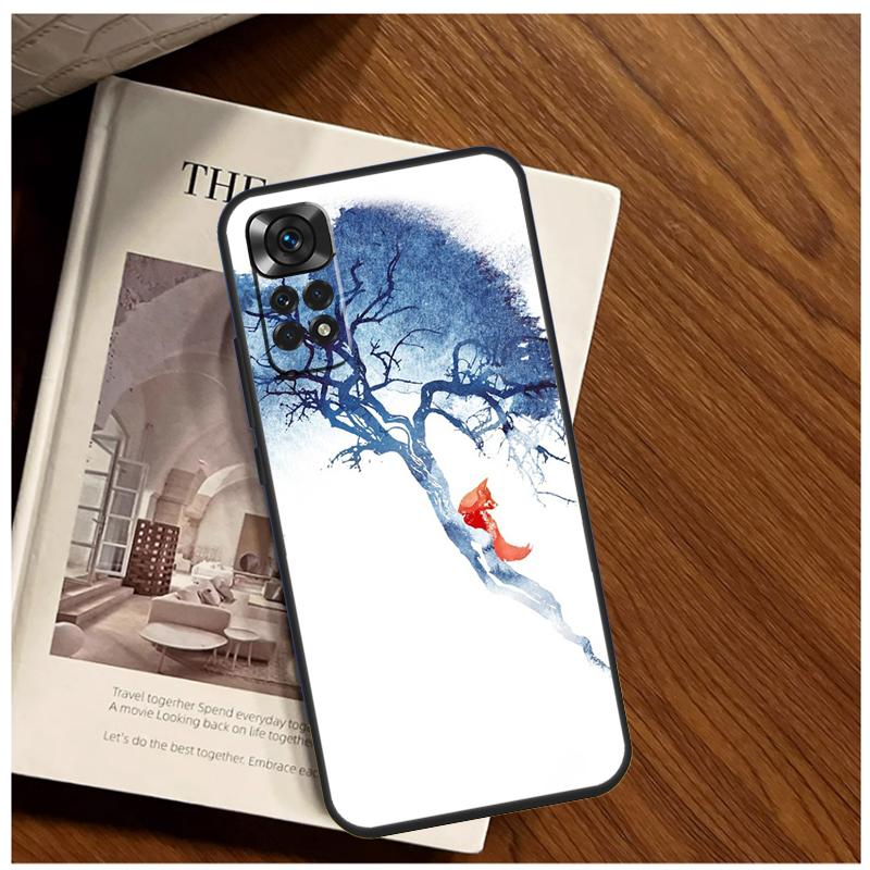 Акварельная живопись Чехол с лисой для Xiaomi Redmi Note 11 10 9 12 13 14 15 Pro Plus Чехол для Redmi 15 C 10C 13C 12C 14C