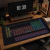 Большой XXL Игровой Коврик для Мыши с Периодической Таблицей Неоновый Коврик на Стол Нескользящий Резиновый Коврик для Клавиатуры Игровые Коврики для Компьютерного Стола Игровой Коврик для Мыши