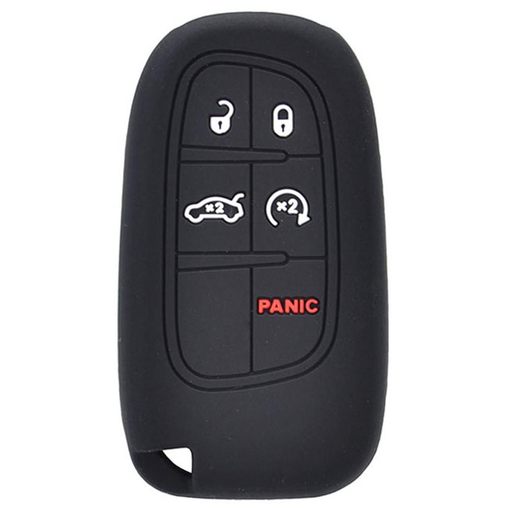 Для Jeep Grand Cherokee Compass Dodge Charger Chrysler 200 300 300C чехол для дистанционного ключа, защитный чехол для ключей, силиконовые автозапчасти