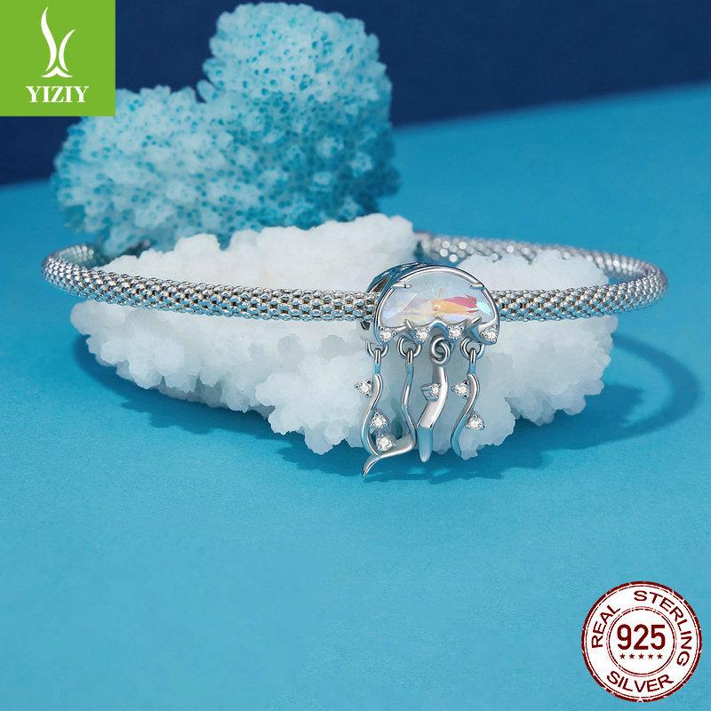 Dream Ocean Fengjiao Diy Bracelet Beaded Accessories, Exquisite S925 Sterling Silver Pendant String