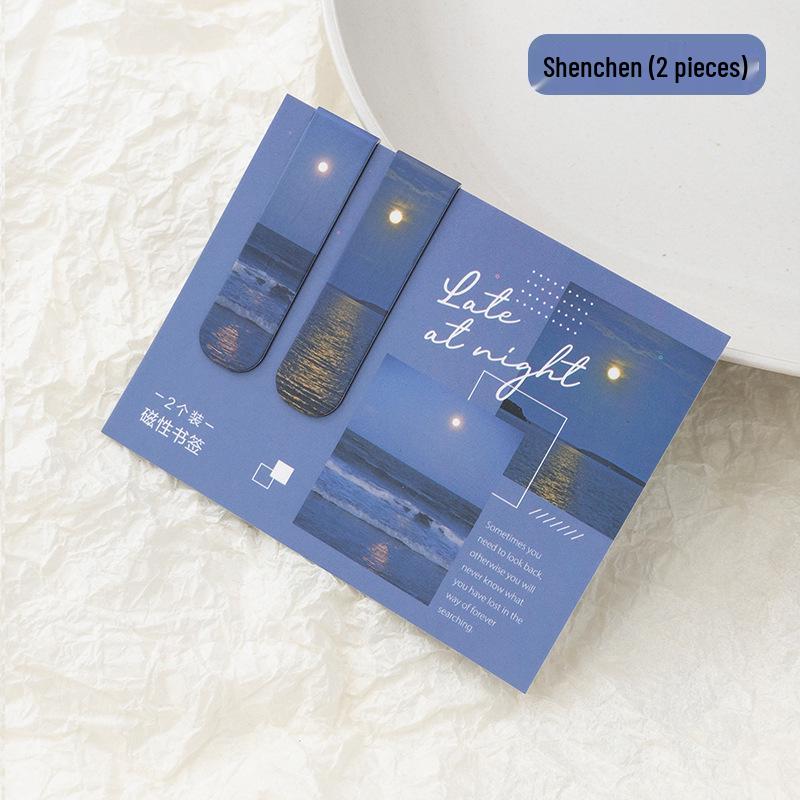 Серия магнитных закладок «Фантазии раннего утра»: 6 Простых Живописных Облачных Узоров