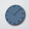 Lemnos Curved Colored Analog Wall Diameter x Depth Clock, Blue, NTL16-07 BL, 30.5cm 4.2cm