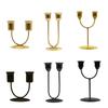 Bedroom Nice Simple 2 Arm Wedding Party Candlestick Stand Table Decoration