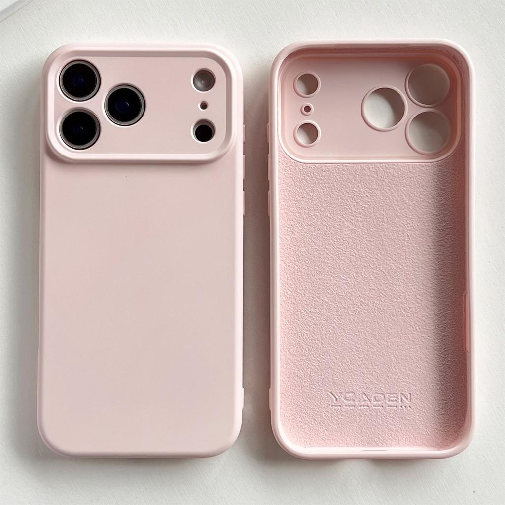 Противоударный Мягкий Простой Однотонный Чехол для Телефона Для iPhone 17 16 15 Pro Max 17 Air 16 PLus Устойчивая Защита Объектива TPU Чехол