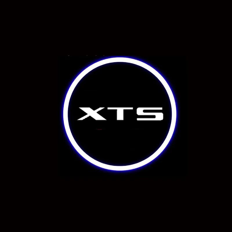 2PCS For Cadillac XTS 2013-2018 LED Car Door Welcome Light HD Door Courtesy Projector Lamp Auto Emblem Exterior Accessories