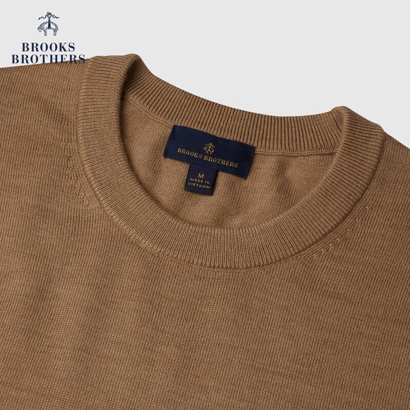 Мужской свитер Brooks Brothers из шерсти ягненка с вышитым логотипом