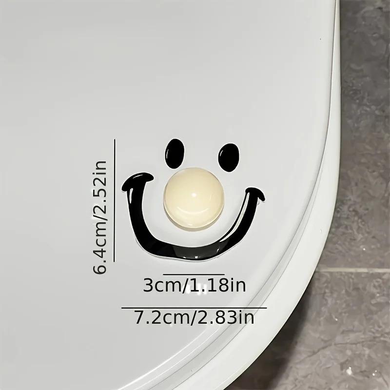 5PCS Smile Face Ball Toilet Lid Lifter Avoid Touching Toilet Lid Cover Clown Bathroom Smile Ball Toilet Seat Lifter Accessories