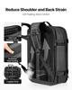 Vacuum Travel Backpack, 65L, Expandable Vacuum Seal Compression Travel Backpack with Pump, with TSA-Approved Lock, Airback Vacpack, Water-Resistant
