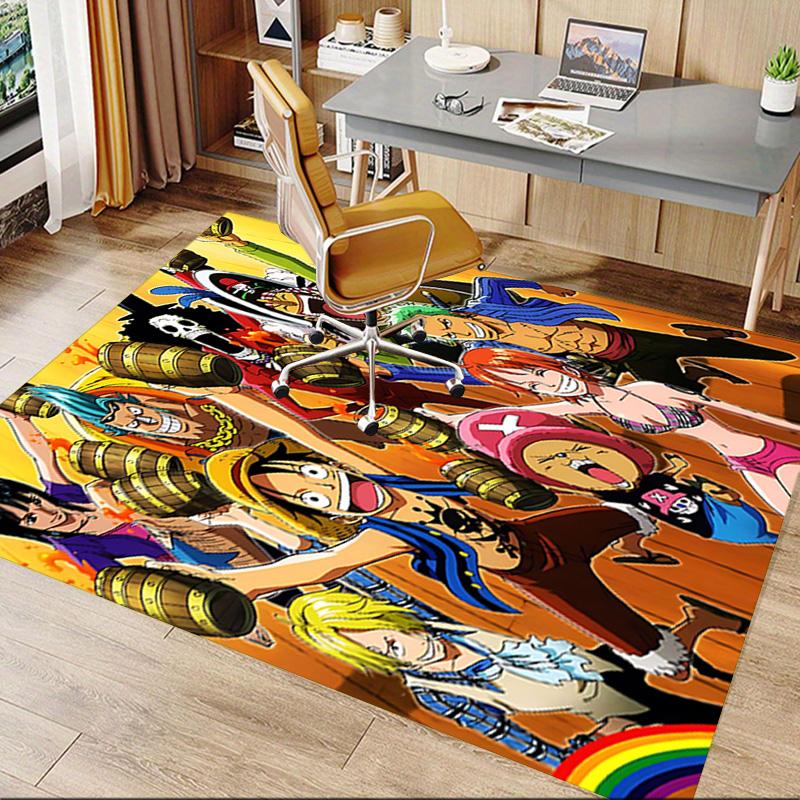 1pc One Piece Adventure Carpet for Playroom Bedroom Living Room Sofa Home Decor,kids Game Area Rug Non-slip Floor Mat Y72357
