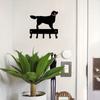 Golden Retriever - Key Rack & Dog Leash Hanger- 6inch/9 Inch Wide Metal Wall Art Storage Rack Towel Rack Coat Rack Iron Crafts