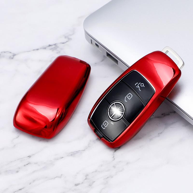 Soft TPU Car Key Case Cover for Mercedes-Benz A C E S Class GLA GLC GLE GL GLS CLA CLS AMG W205 W213 W177 W222 E200 E300 C260 IZ1