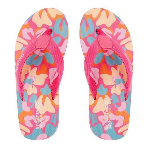 Regatta Womens/Ladies Catarina Summer Floral Flip Flops