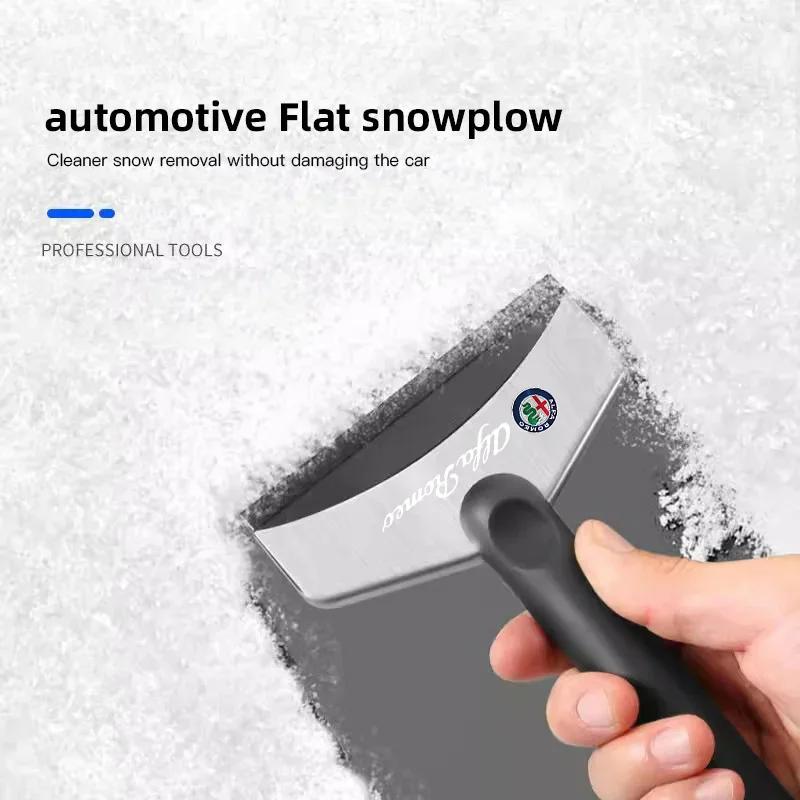 Car Stickers For Alfa Romeo Car Snow Shovel Defrosting Ice Scraper Tool Snow Removal For Alfa Romeo Giulia Stelvio Giulietta 156