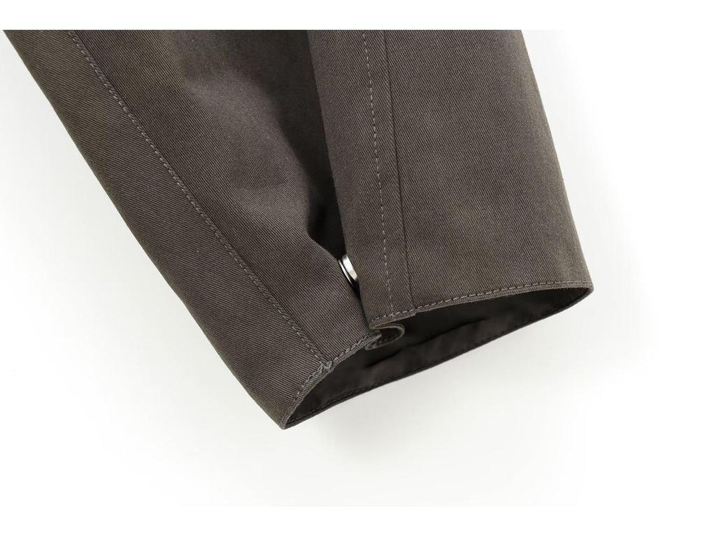 2024 Autumn Women's European & American Style Fashion Waxed Leather Jacket with Corduroy Collar