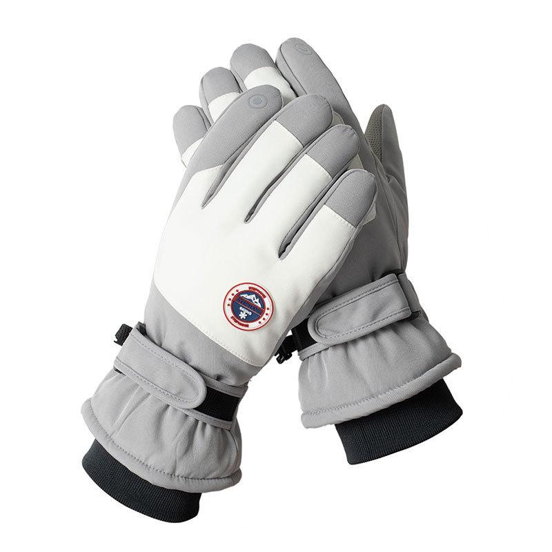 Winter Skiing Men's and Women's Gloves Outdoor Warmth, Windproof and Cold-proof Cycling Non-slip Touch Screen