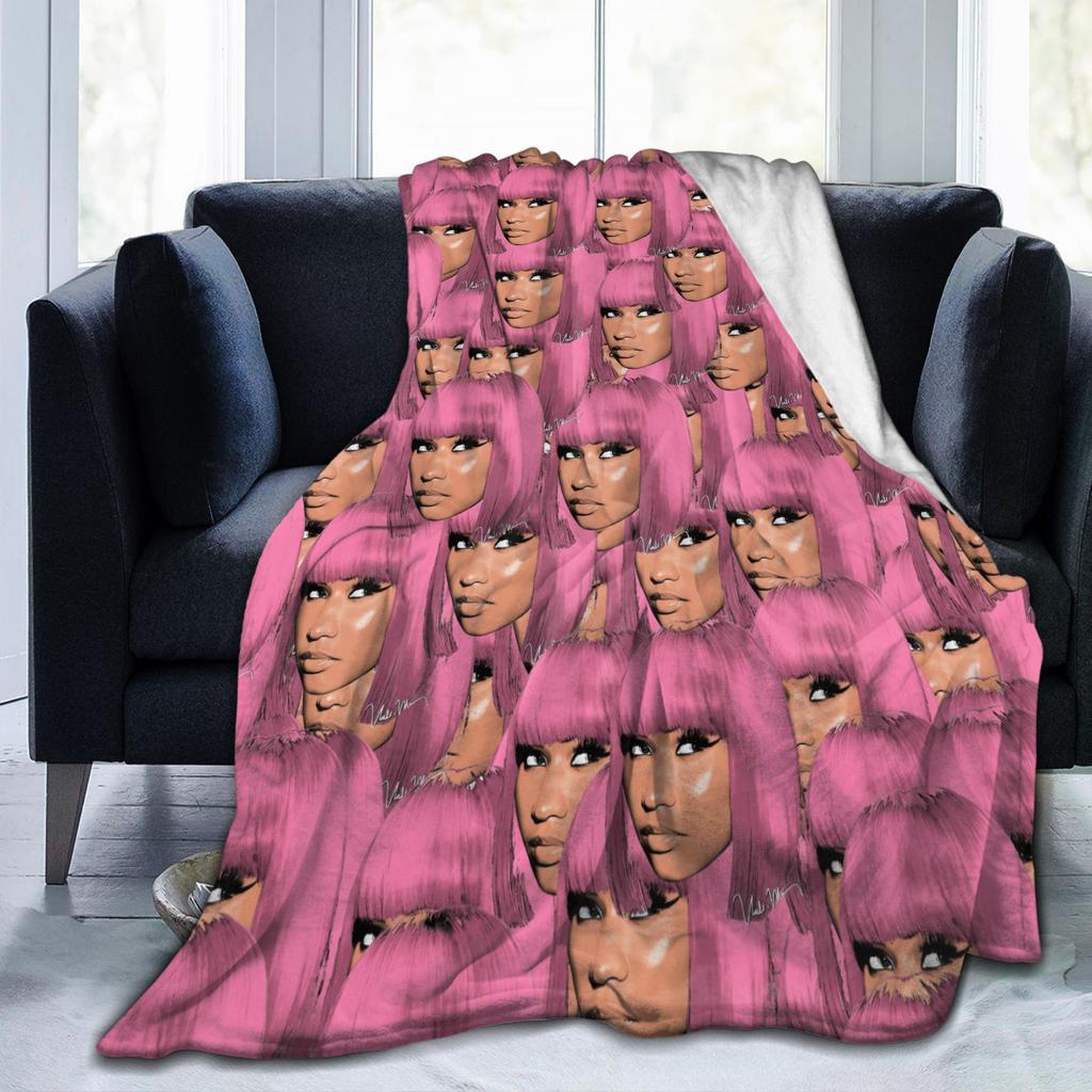 Пледы Nicki Minaj Вельветовые Весна Осень Портативные Супер Теплые Пледы для Кровати Офиса Кусок Коврика