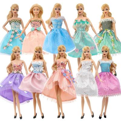 Набор одежды для куклы Барби ручной работы 30 см Элегантное вечернее платье Платье для вечеринки Модный наряд Аксессуары для куклы Костюм принцессы для детей Подарок