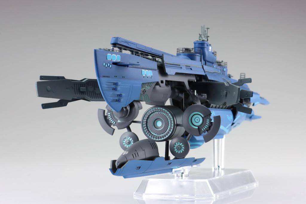 Aoshima Bunka Kyozai Масштаб Подводная лодка Ars Nova Синяя сталь Приблизительно Пластиковая модель (АОСИМА) 1/350 И-401, 260 мм,