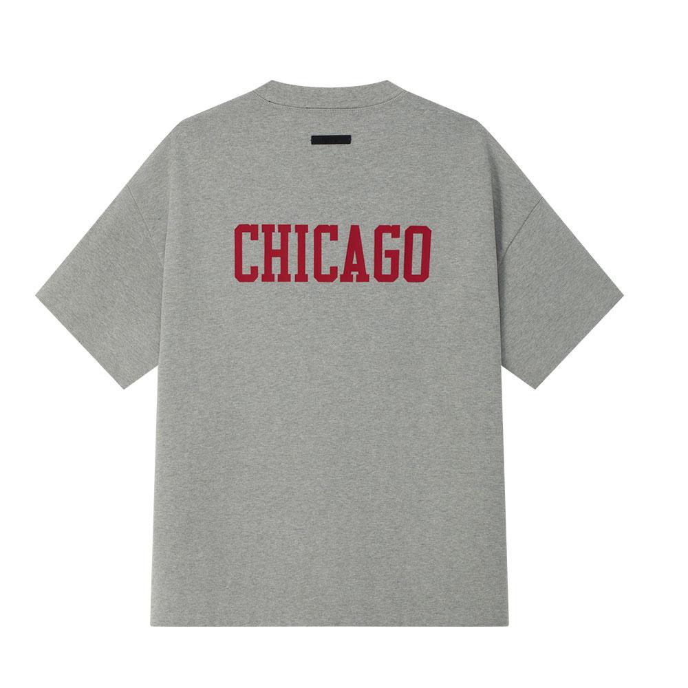 Fear of God Essentials Футболка Bulls 90-х Бетонно-серый Мужские Топы Серый 125NB252006F