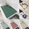 Solid Kitchen Countertop Super Absorbent Mat Coffee Dish Drying Mats Non-slip Draining Pad Quick Dry Tableware Faucet Placemat