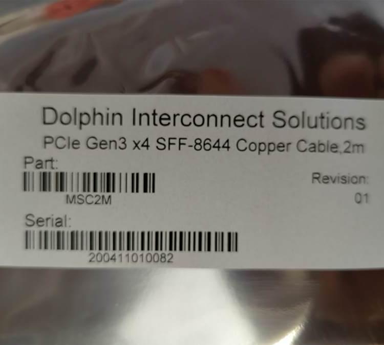 4-Core 2m PCIe Gen3 Copper Cable SFF-8644 High-Speed Transmission Cable