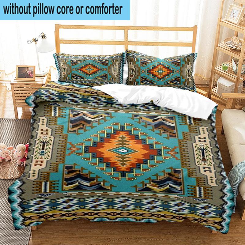 Native American Dreamcatcher 3pcs Bedding,Including 1pc Duvet Cover And 2pcs Pillowcases Perfect for Christmas,Ideal for Bedroom, Dormitory