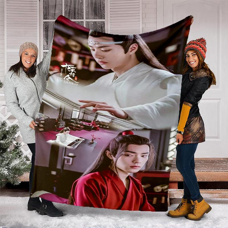 Elegant Dance Print Flannel Blanket, Soft Warm Lightweight Throw Blanket for living Room,Sofa Bed Camping office