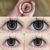 YIMEIXI 2PCS Contact Lenses with Graded 14.5MM Brown Comstic Contact Lenses Yearly Use Power Large Diameter Contacts for Eyes