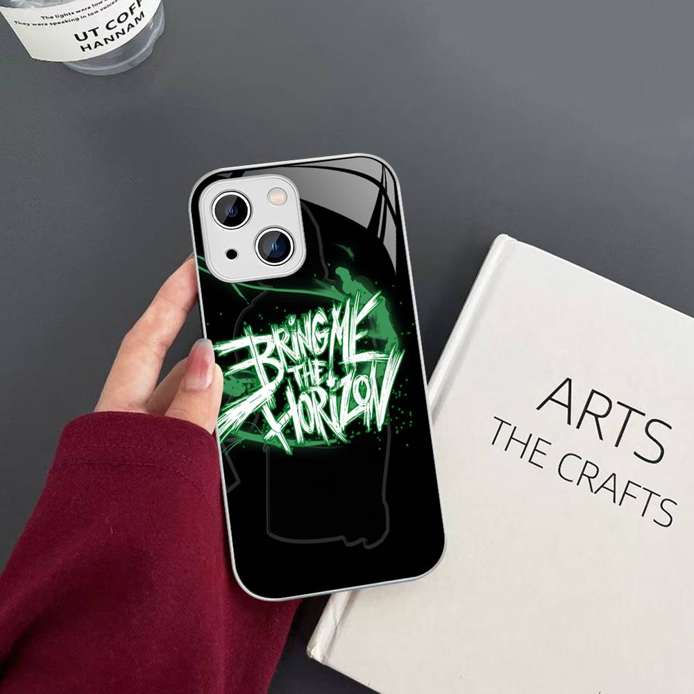 B-Bring M-Me The B-BMTH H-Horizon For IPhone 14 13 12 Mini 11 Pro XS Max X XR 14 Plus Tempered Glass Cover