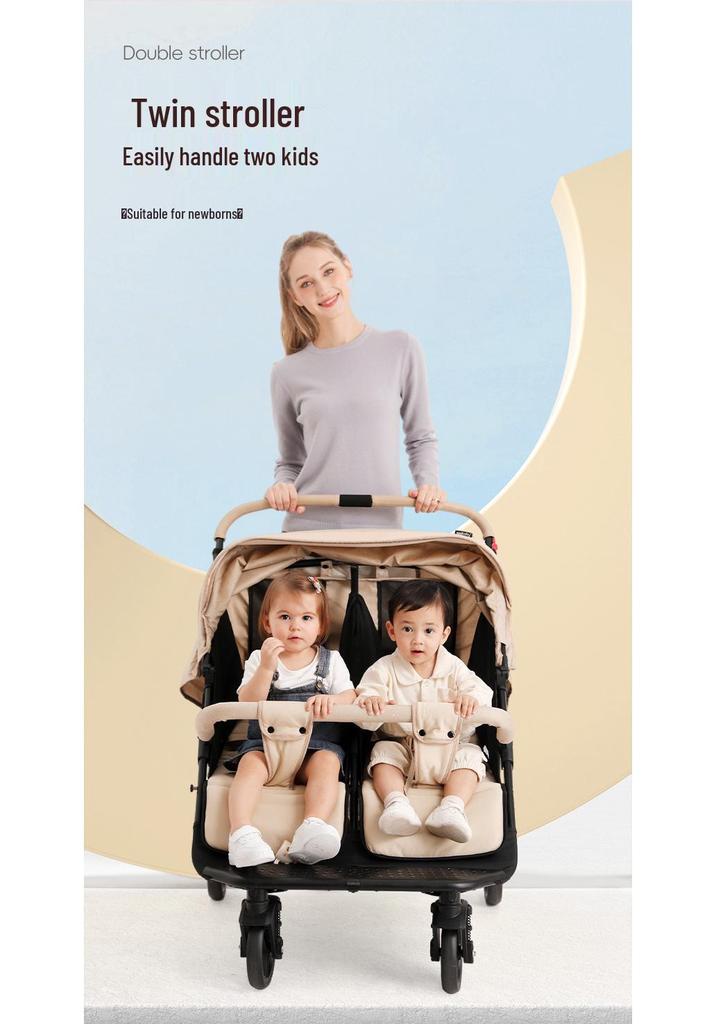 Складная коляска-трансформер SEEBABY для двойни, бок о бок