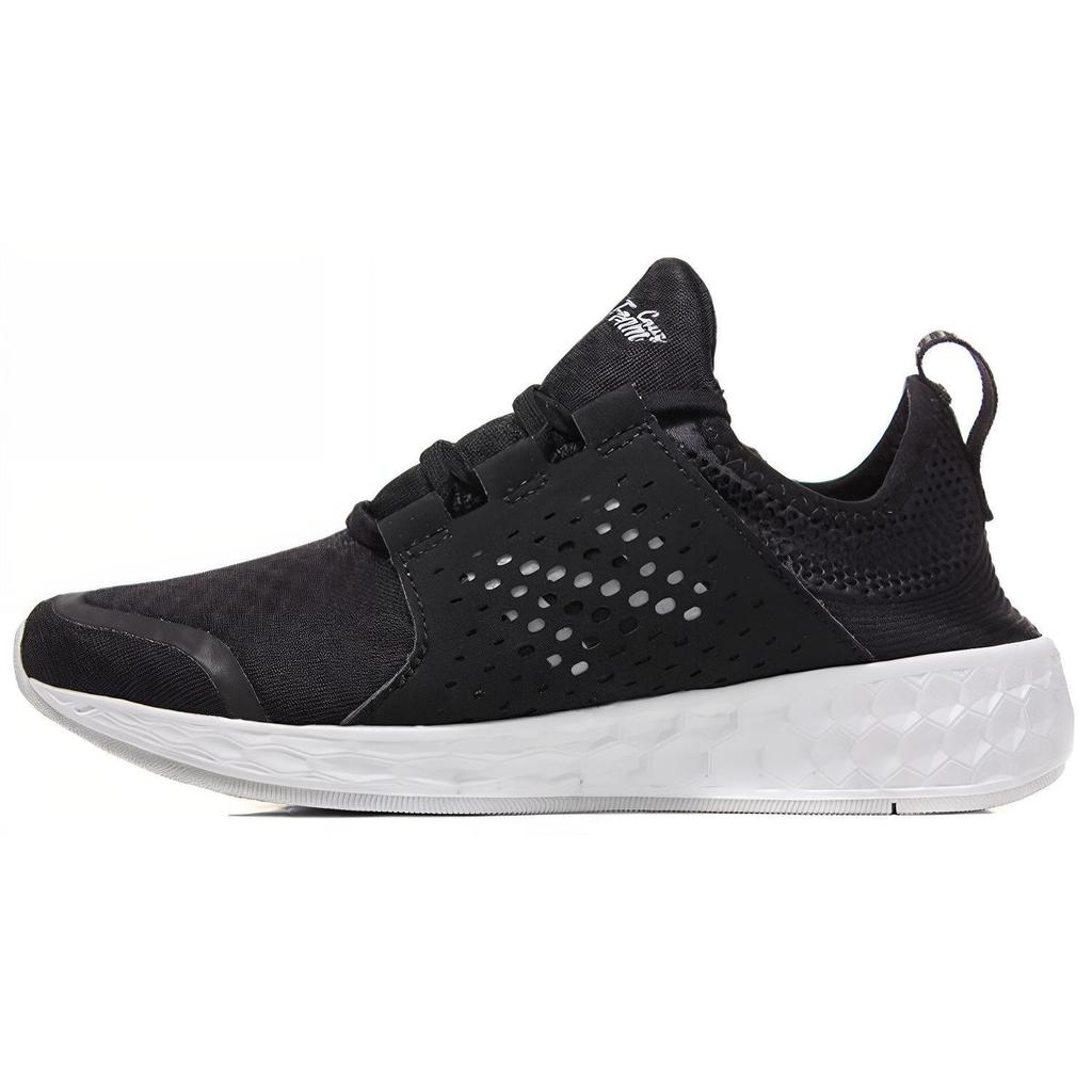 New Balance NB Cruz Удобные Универсальные Тканевые Синтетическая Кожа Низкие Повседневные Кроссовки для Бега Женские кроссовки Черно-белые WCRUZBK
