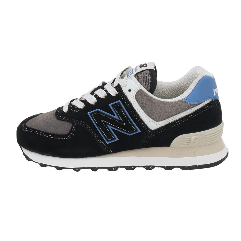 New Balance Кроссовки 574 Черный/Синий Агат U574QRB Ширина D 28,0 см