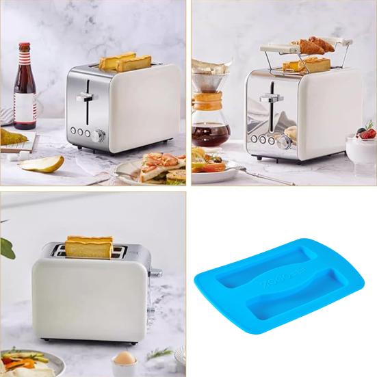 2 шт. силиконовые чехлы для тостеров. Крышка машины для хлеба. Моющаяся крышка. Чехлы для кухонной техники для тостеров на 2 ломтика. Защита от пыли. Простота в обращении.