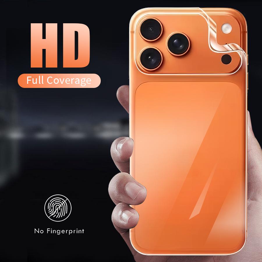 Мягкая гидрогелевая пленка для iPhone Air 17 16 16e 15 Pro Max 14 Plus 13 12 mini 11 Pro Max X XS Max XR Защитная пленка для заднего экрана