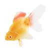 Simulated Goldfish Figurine with Base Realistic Mini Fake Fish Statue Sculpture Plastic Ornament Fish Tank Aquarium Decoration