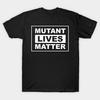 Мужская черная футболка с принтом Mutant Life Matter Печать на трансферной бумаге без вырезания Хлопковая футболка
