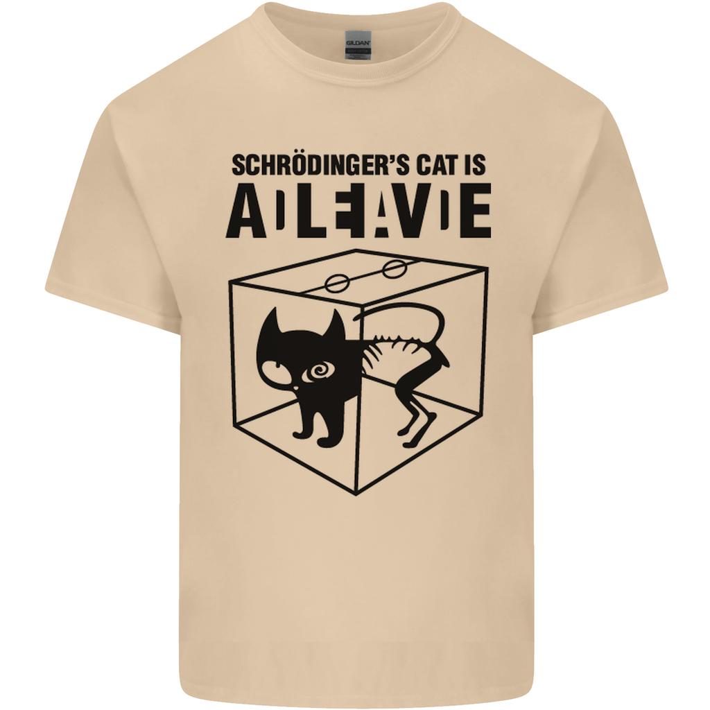 Schrodingers Cat Science Geek Nerd Unisexs Light Cotton TShirt