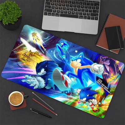 1pc Sonic Heroes Adventure Game Mouse Pad Large Desk Mat Keyboard Ergonomic Office Rubber PC Non-slip Anti-fray Home Y82717