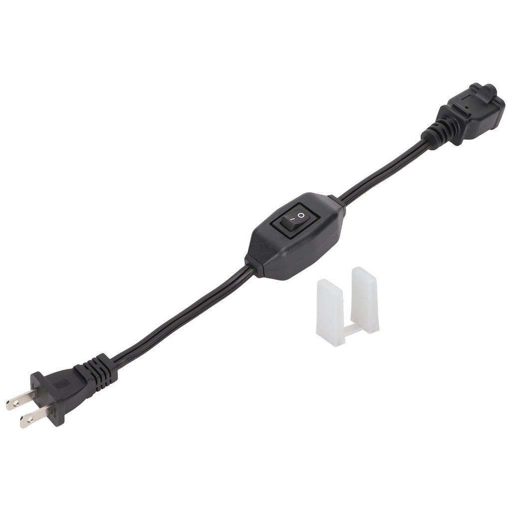 Power Extension Cord with On Off Switch  AC 2 Prong Male Female Power Cable for 1‑15P Male To 1‑15R