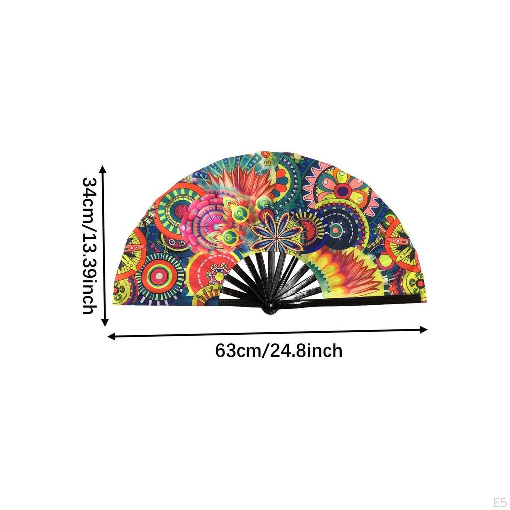 Bamboo Frame Folding Fan for Dance Events And Festivals