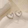 Light luxury niche high-end design women's earrings exquisite and shiny mesh bag rhinestone personalized design earrings earrings