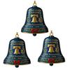 United States 250th Anniversary Bell Ornament Patriotic Commemorative Doorbell Xmas Tree Hanging Decoration for Home Garden Decor