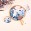 Polyester Portable Cooling Fan Summer Round Handheld Fan New Foldable Hand Fan  Outdoor Activities
