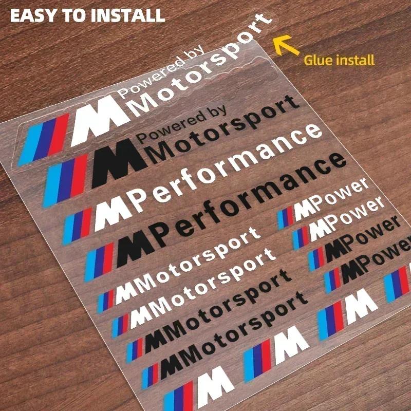 Новый Горячий E60 E60 E93 E60 Для BMW M X3 X5 X6 1 комплект Наклейка с эмблемой автомобиля Декор автомобиля Наклейка Для Bmw M Performance Power X1 X3 X5 X