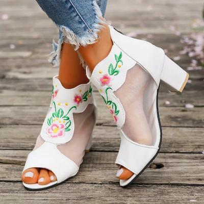 Женские сандалии летние новые модные дизайнерские полые сетчатые дышащие босоножки на высоком каблуке на платформе сексуальные туфли для вечеринок женские