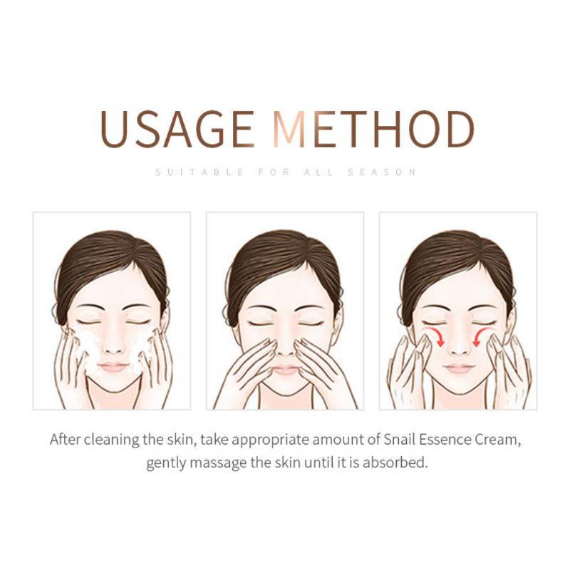 LAIKOU Snail Essence Facial Cream Anti Wrinkle Anti Aging Moisturizing Repairing (25g)