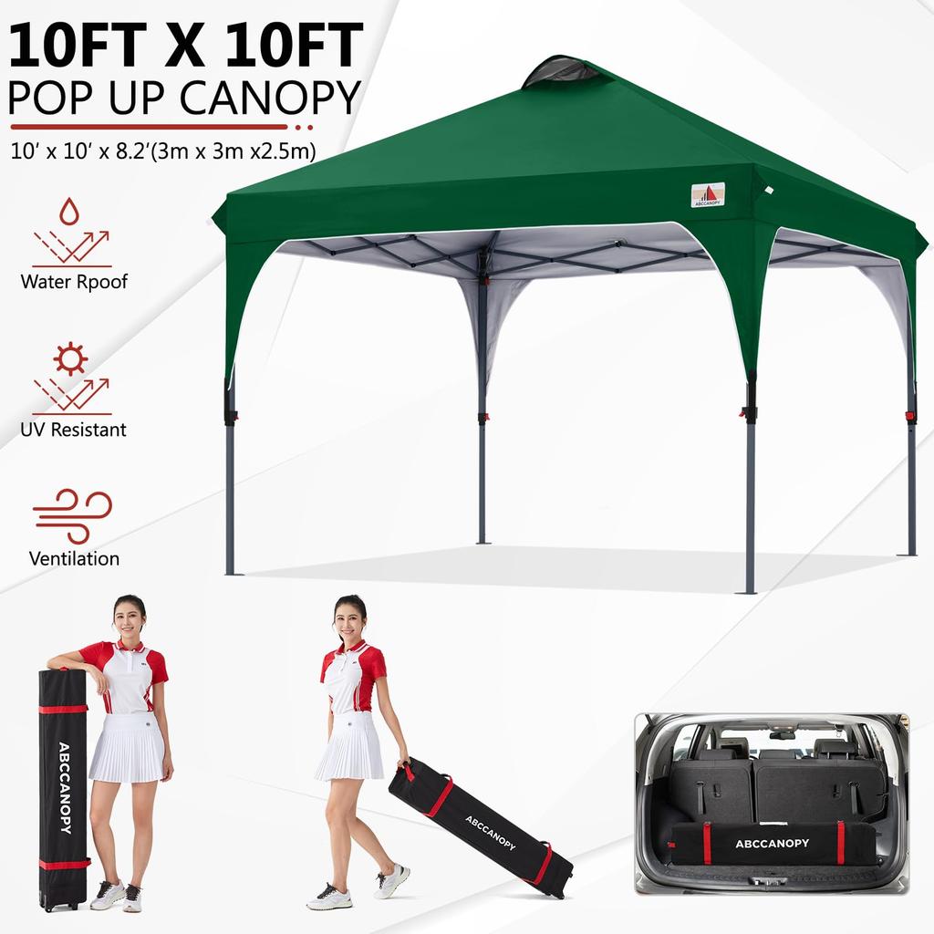ABCCANOPY брезентовая палатка с регулировкой одним нажатием 3 уровня, вентиляция, потолок, наружная, легкая, большая брезентовая палатка с подушкой для роликов, высокое давление воды, теплоизоляция