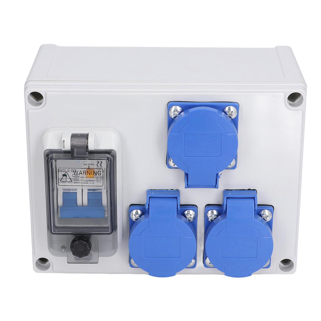 Настенная розетка двойная немецкая силовая розетка коробка розетка 200?250 В с УЗО 230 В 40 А 1P+N