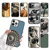 Винтажный авиационный двигатель Чехол для телефона iPhone 17 Air 15 16 16e 11 12 13 14 Pro Max Чехол для iPhone 17 Air Max Plus Fundas